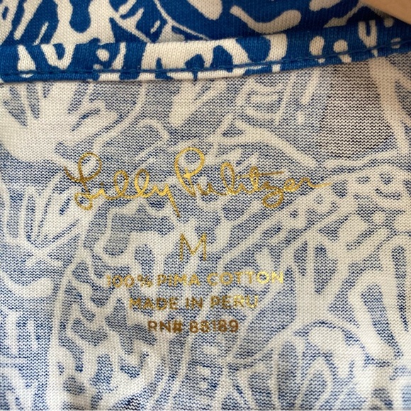 NWOT Lilly Pulitzer Anissa Deep Indigo Snap To It Turtle Print Maxi Dress, Sz M - Picture 11 of 13